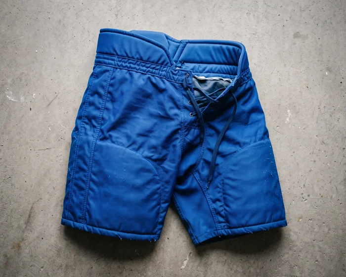 Blank Royal Blue pant shell laid flat, no crest, numbers, or wordmark.
